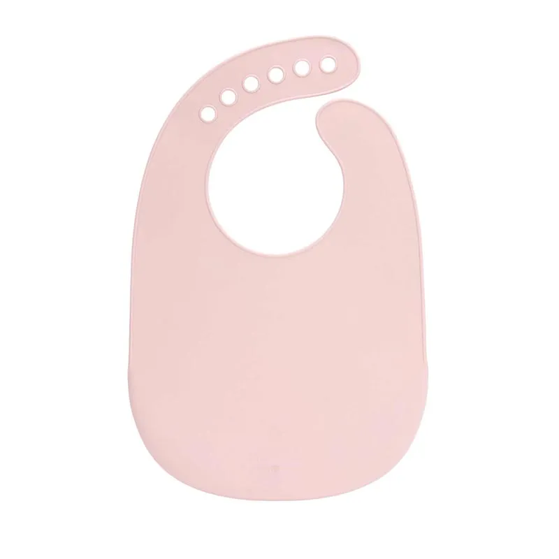 Bavoir silicone avec poche Little Chums Souris rose