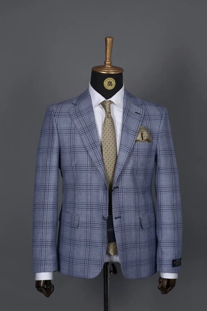 Blazer Bleu Motif 14