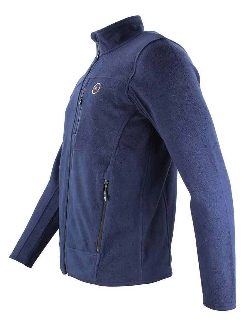 Blouson polaire homme CALONOR - PEAK MOUNTAIN - Bleu marine