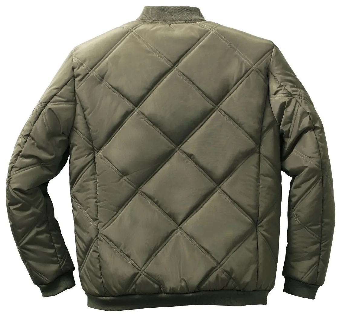 Blouson West Coast Choppers Rigid vert olive, bombers biker homme