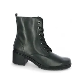 Boots à lacets noir et talon grande taille Gabor ALYSSA