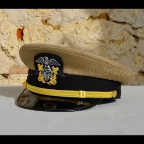Casquette officier USN "Chino" WWII