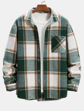 Chemise Boutonnée à Carreaux pour Hommes