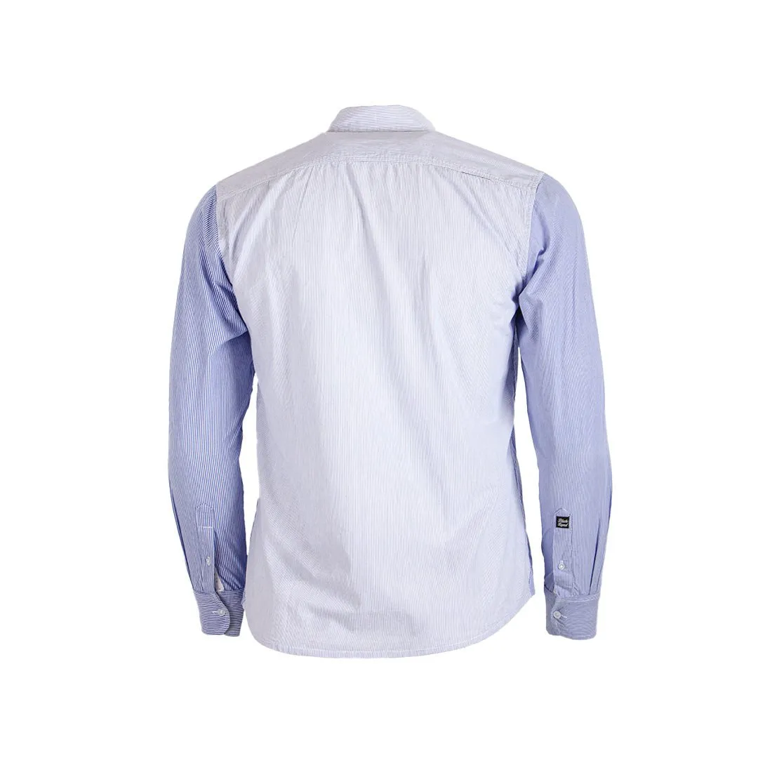 Chemise ml bleue rayée
