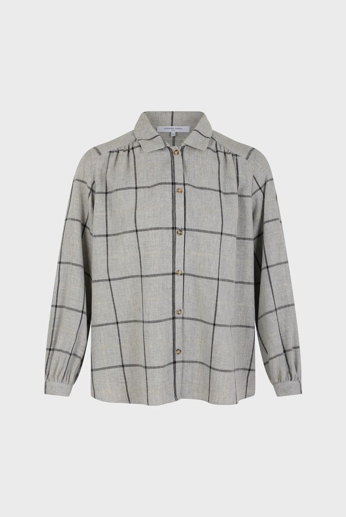 Chemise à carreaux et lurex - BELLE