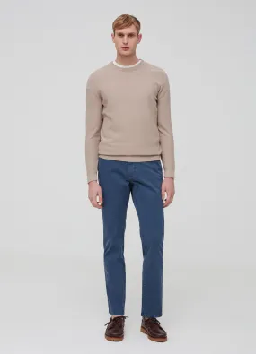 Chinos Homme | Solid colour slim-fit chino trousers Bleu turquoise | OVS