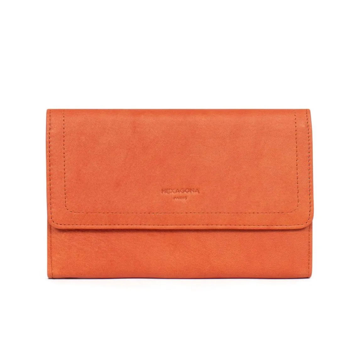 Compagnon de voyage Stop RFID Cuir SAUVAGEH Orange | 3 Suisses