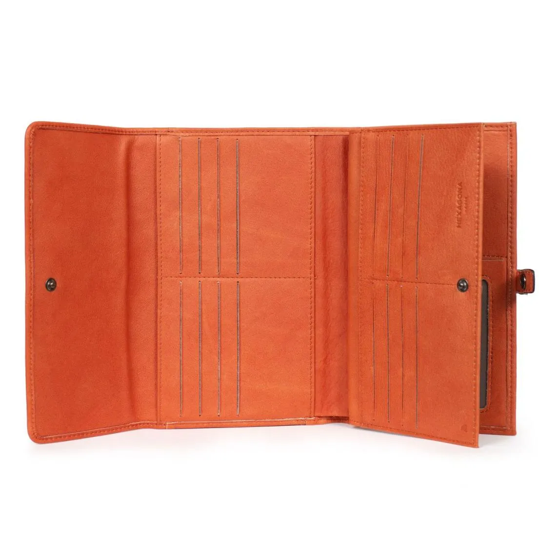Compagnon de voyage Stop RFID Cuir SAUVAGEH Orange | 3 Suisses