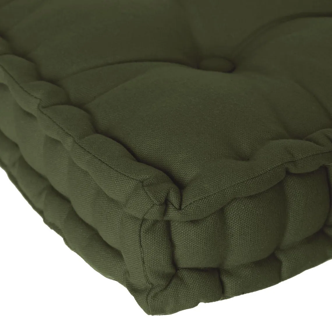 Coussin Sol 40x40x38cm kaki | 3 Suisses