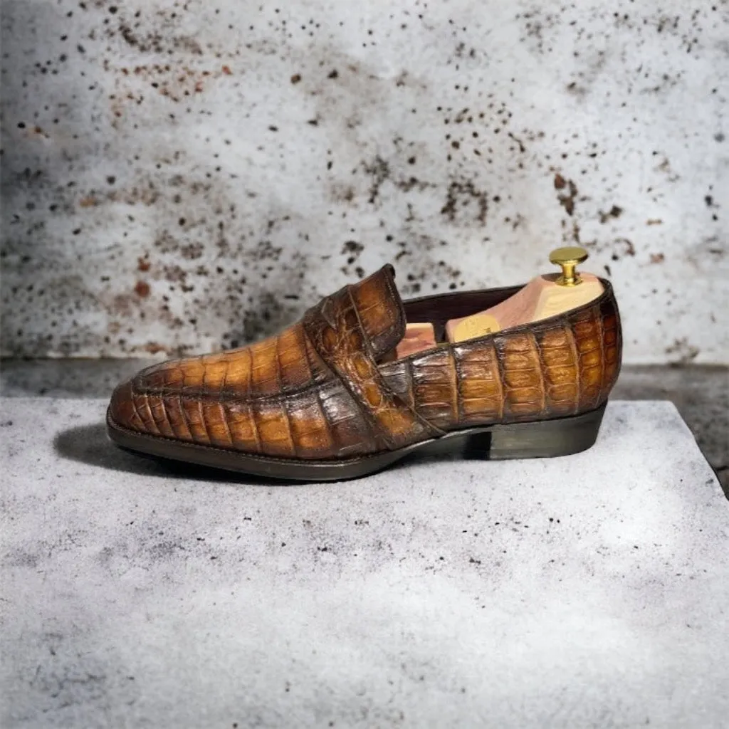 CR04 MOCASSIN - Full crocodile