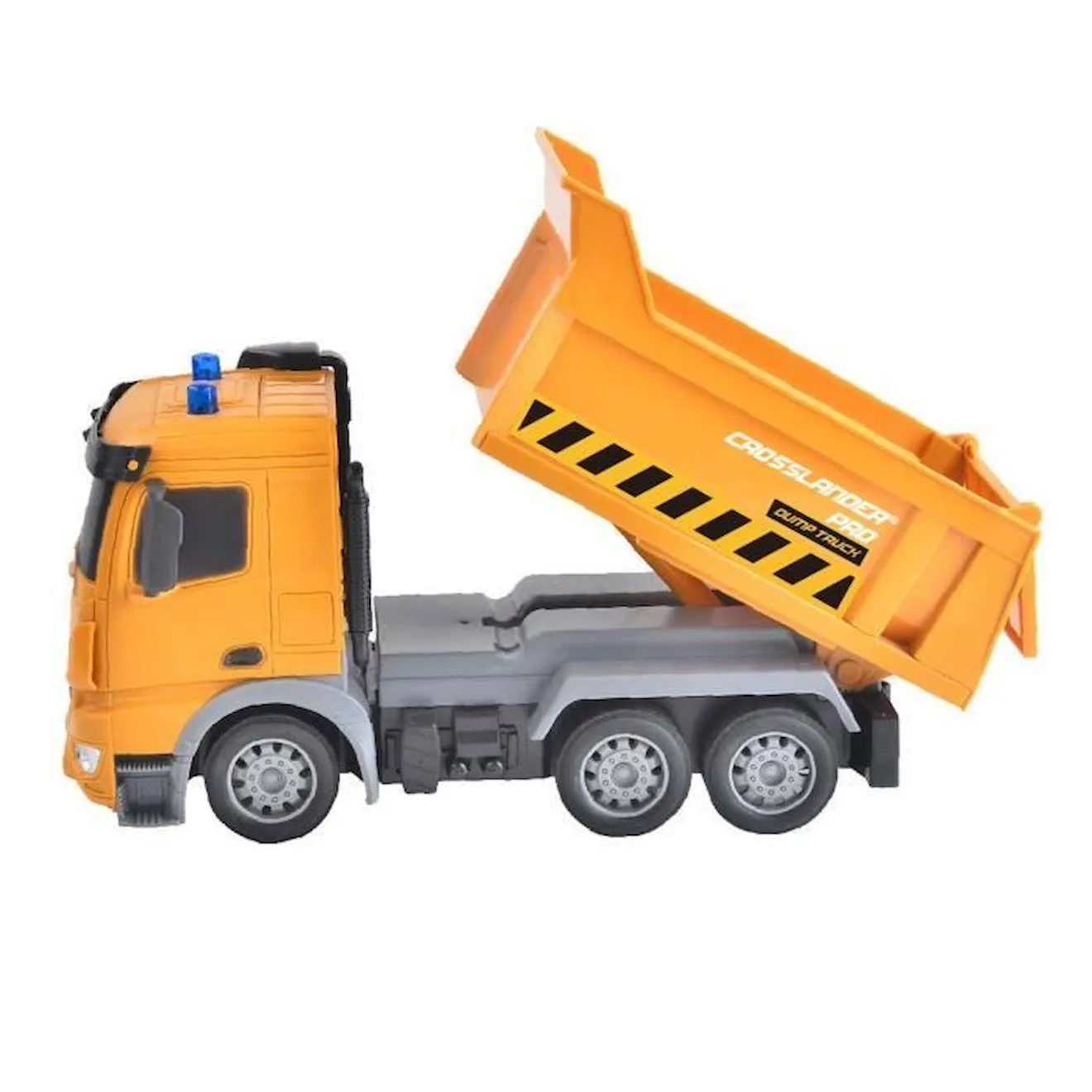 Crosslander® PRO Dump truck télécommandé avec effets sonores et lumineux. jaune - Lexibook
