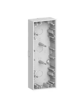 D-Life boite pour montage saillie blanc lotus 3 postes SCHNEIDER MTN4034-6535