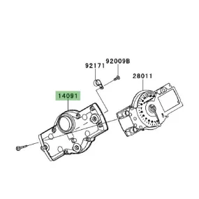 Dessous de compteur Kawasaki Versys 650 (2007-2009) | Moto Shop 35