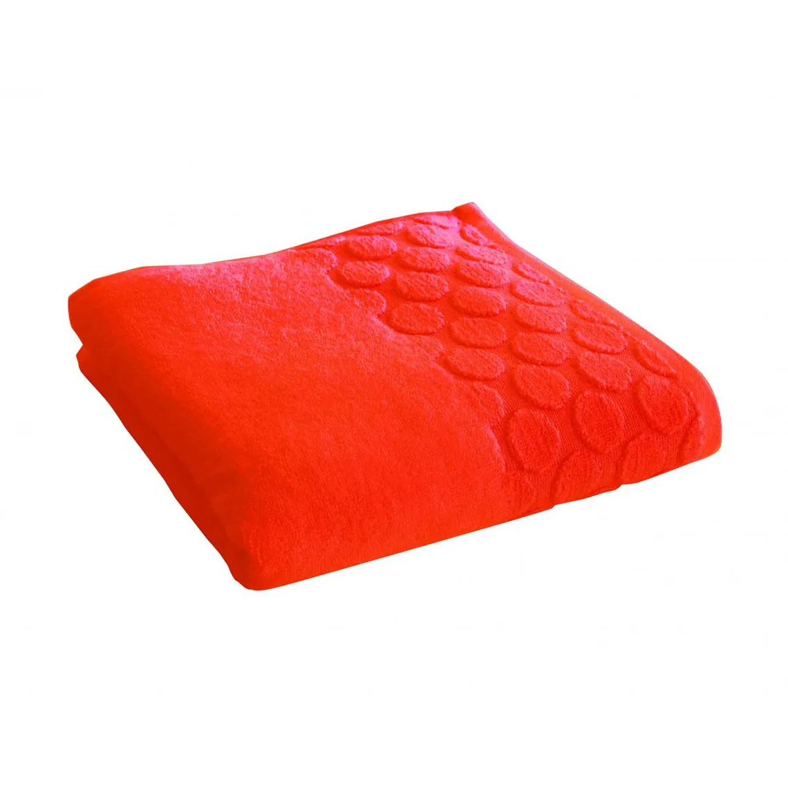 Drap de bain orange CERCLE en coton | 3 Suisses