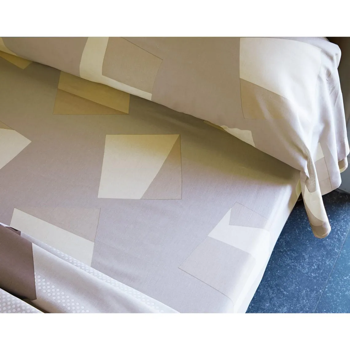 Drap-housse CARAMEL gris en coton | 3 Suisses