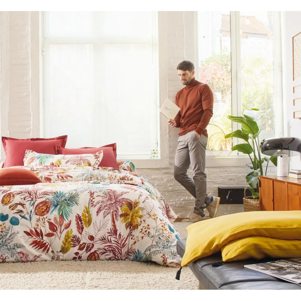 Drap plat rouge  | 3 Suisses