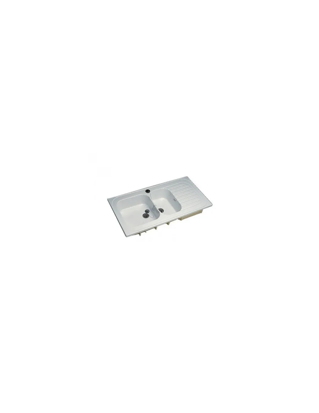 EVIER GRES ROMANS 6900 BLANC ALLIA 00690000000