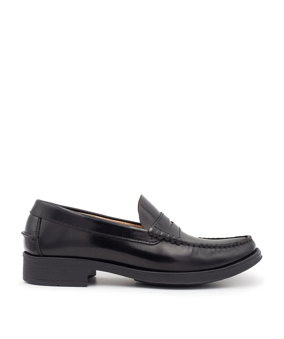 FINSBURY  Mocassin cuir manhattan - Noir