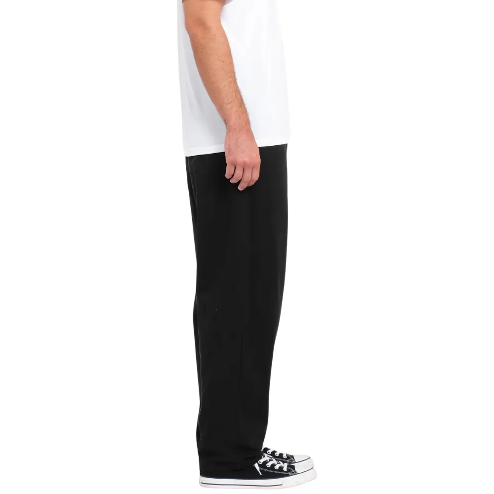 Freazy Loose Elastic Waist Pantalon Noir