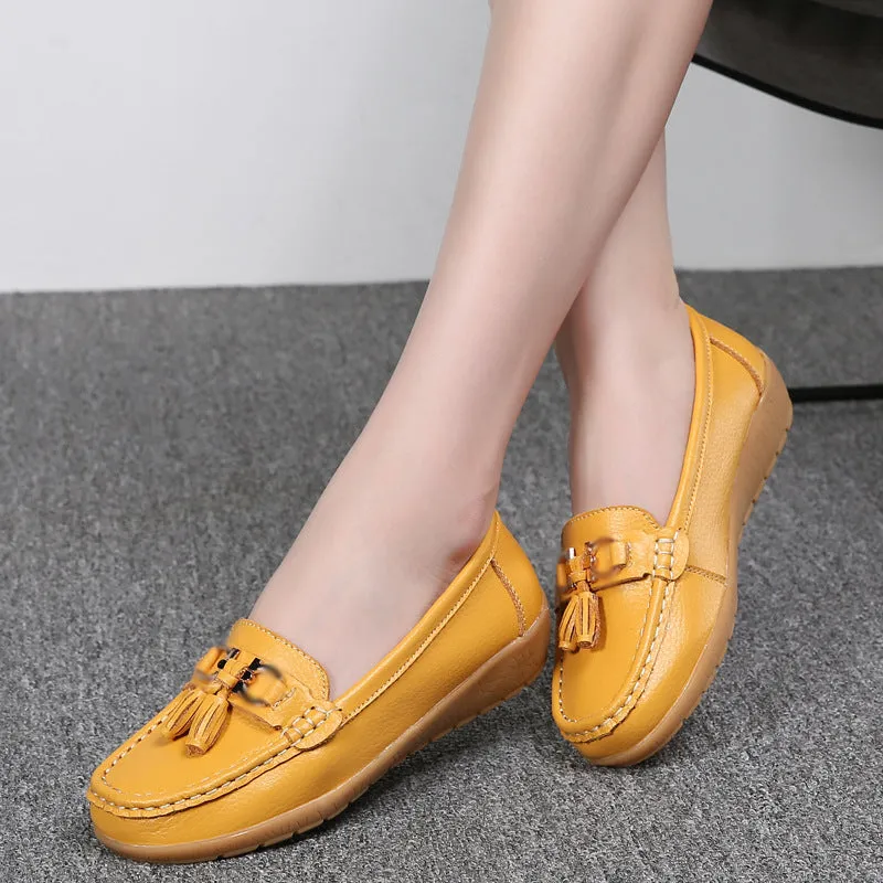 Godasse chaussure mocassin en cuir G-CMF-2