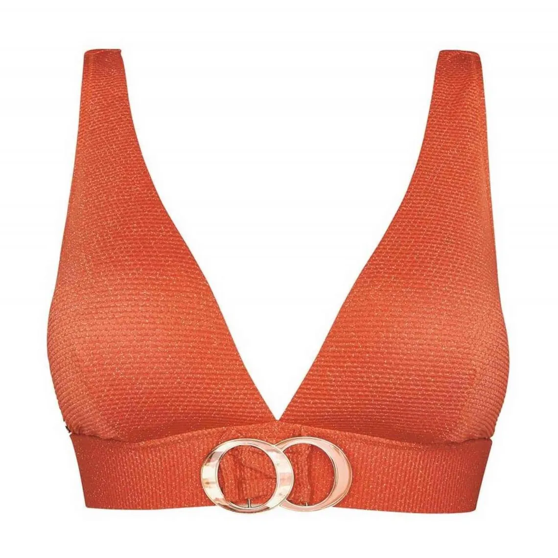 Haut de maillot de bain triangle Orange | 3 Suisses