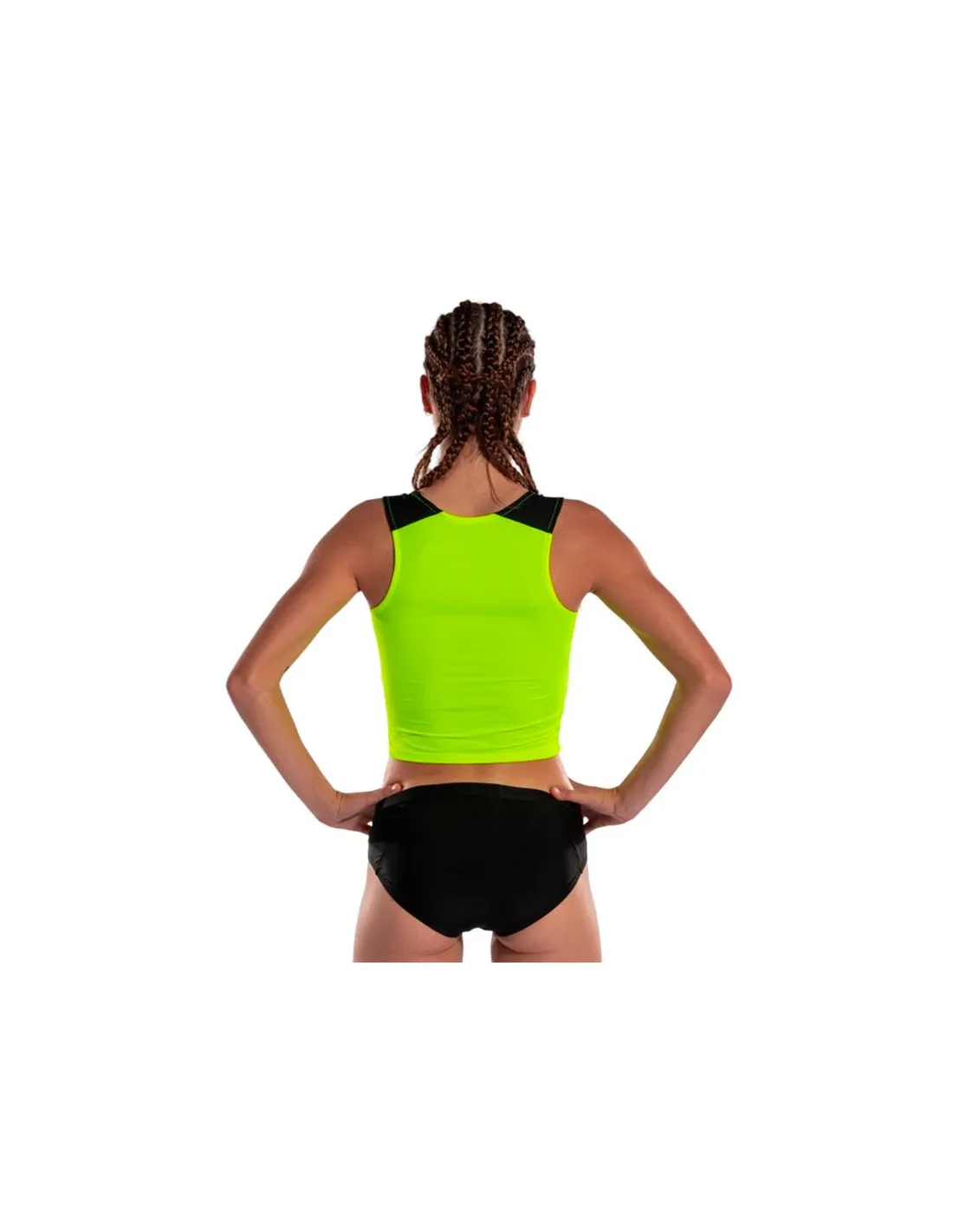 Haut Running Joma de Elite X Jaune Fluor Noir Fille
