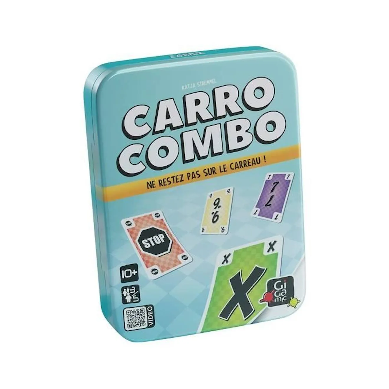 Jeu de carte - GIGAMIC - Carro Combo - 1 joueur ou plus - 8 ans et plus - Enfant jaune - Gigamic