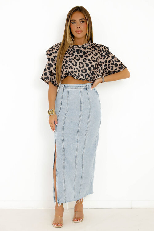 Jupe Longue Denim Fendue