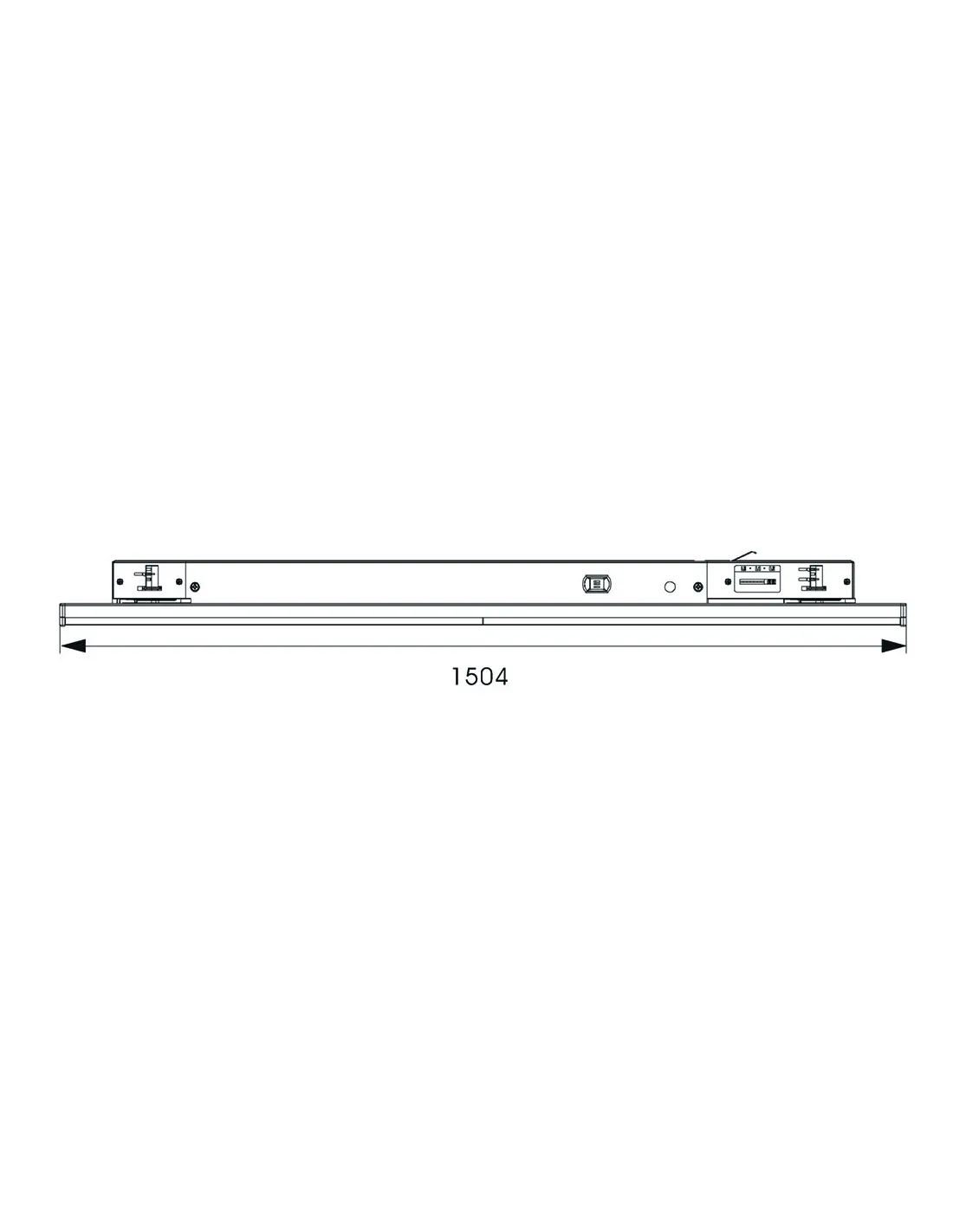 Linear track 1,5m 65W CRI90 3000K 120gr DALI blanc INTEGRATECH LT15613R120DA