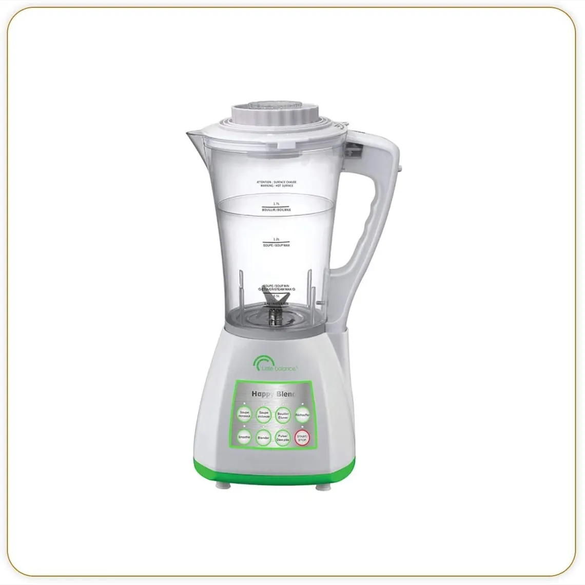 Little balance - blender chauffant multifonction 1.7l 1200w blanc/vert - 8170 | 3 Suisses