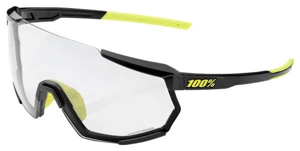 Lunettes 100% Racetrap 3.0 - Noir brillant - Verres photochromiques