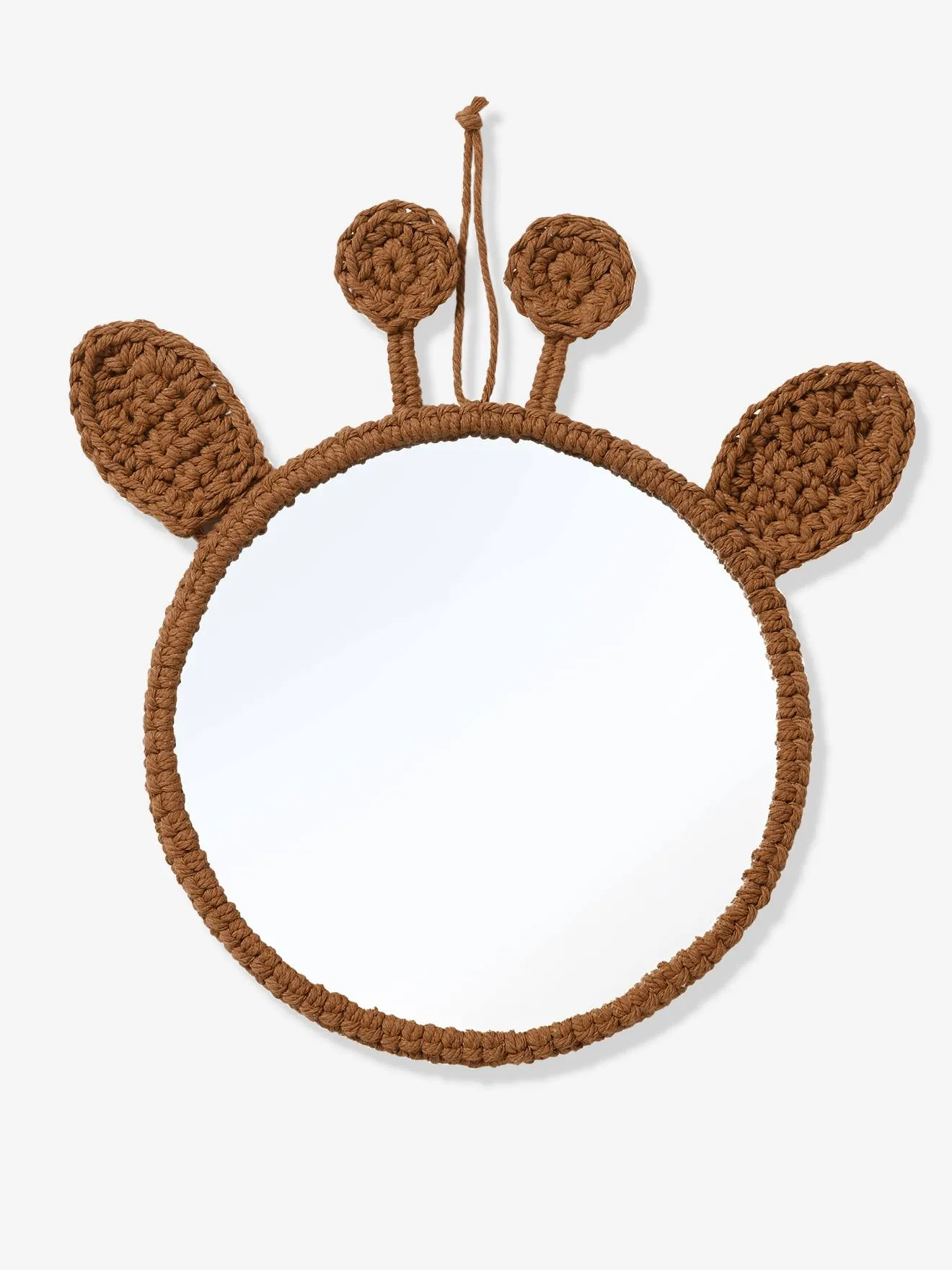 Miroir girafe tricot camel - Vertbaudet