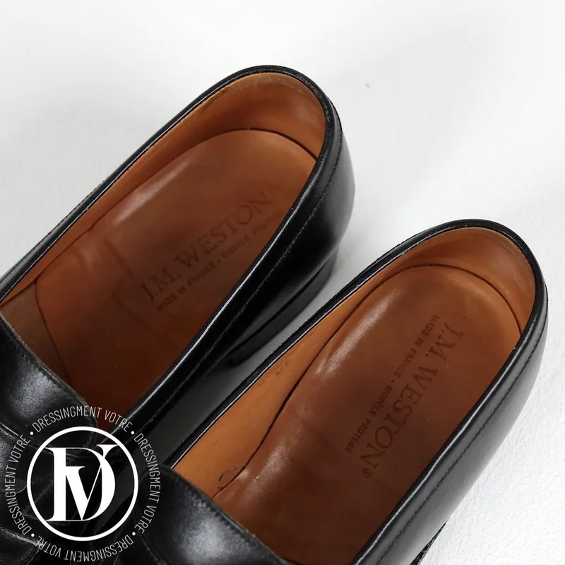Mocassin 180 en cuir noir p.41 – J.M. Weston