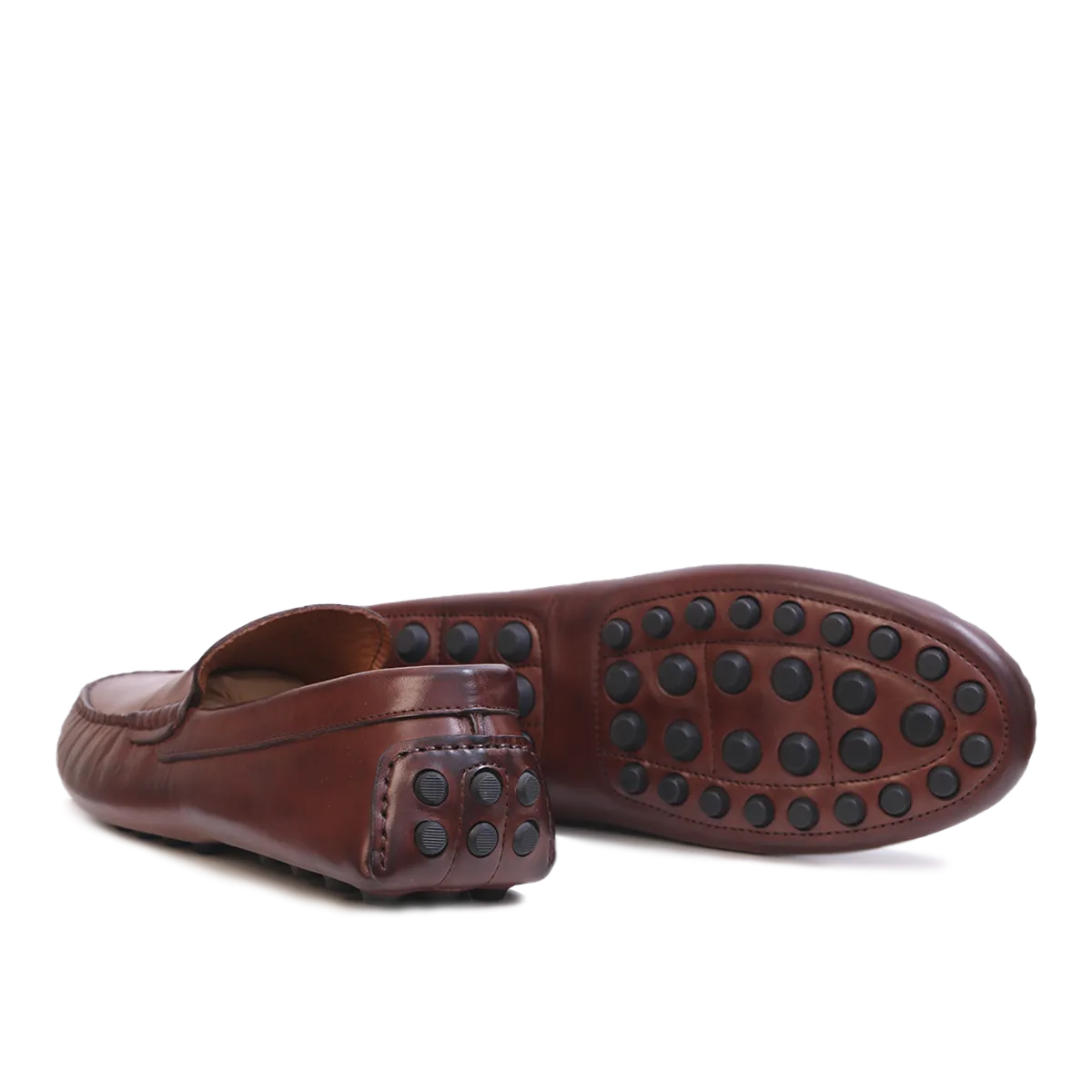 Mocassin Gommino en cuir MARRON