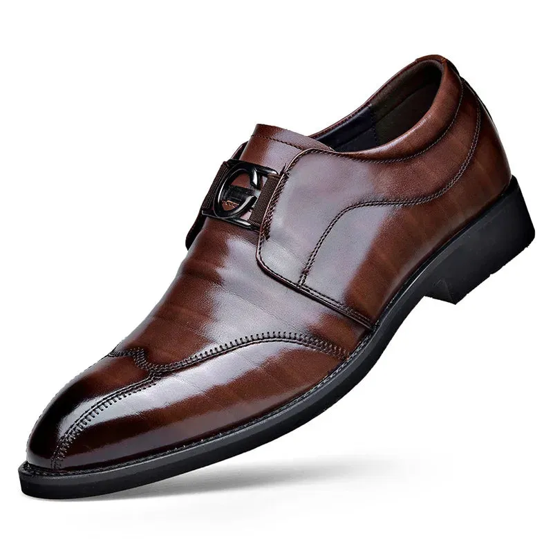 Mocassin mariage en cuir vernis avec boucle
