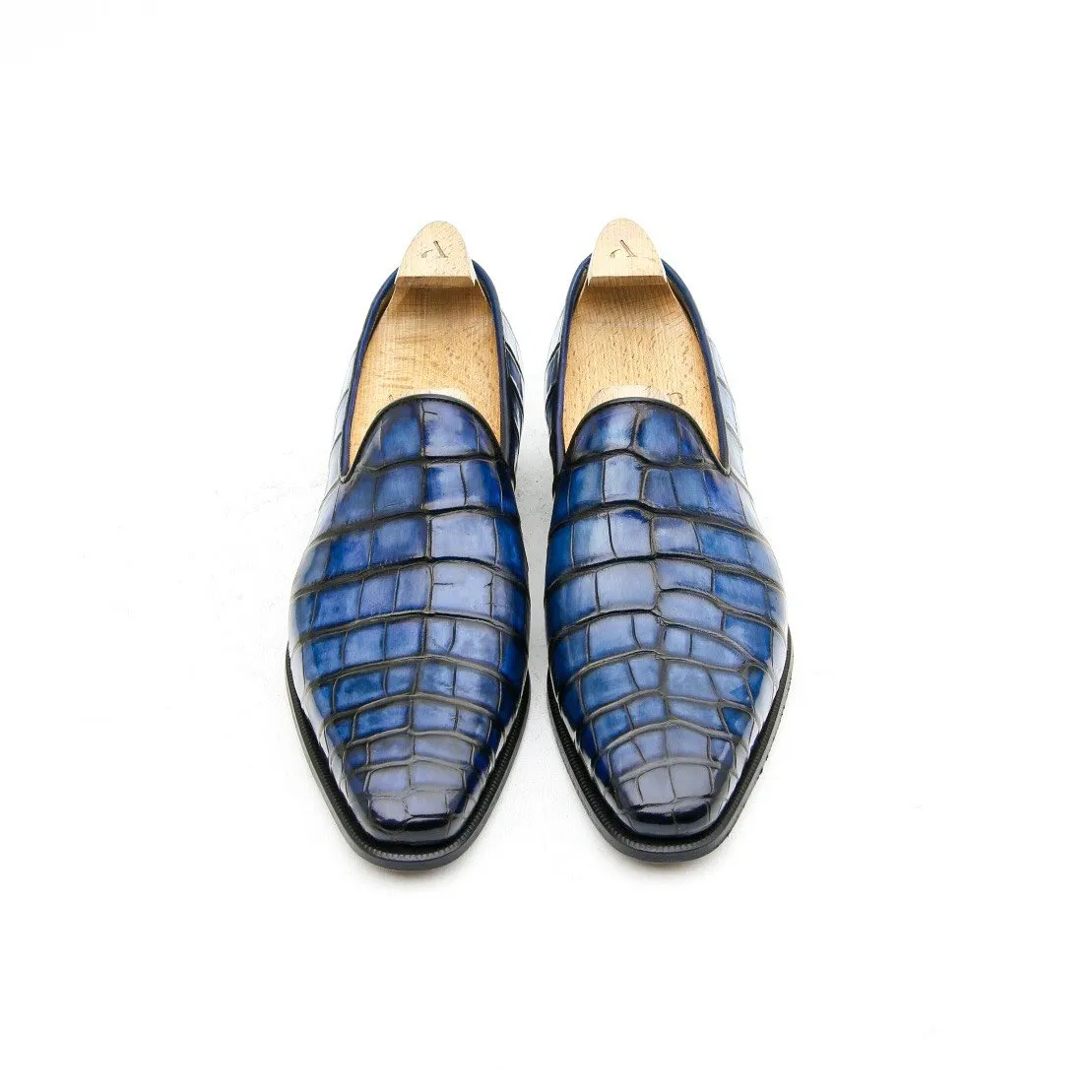 Mocassin Wholecut en Crocodile