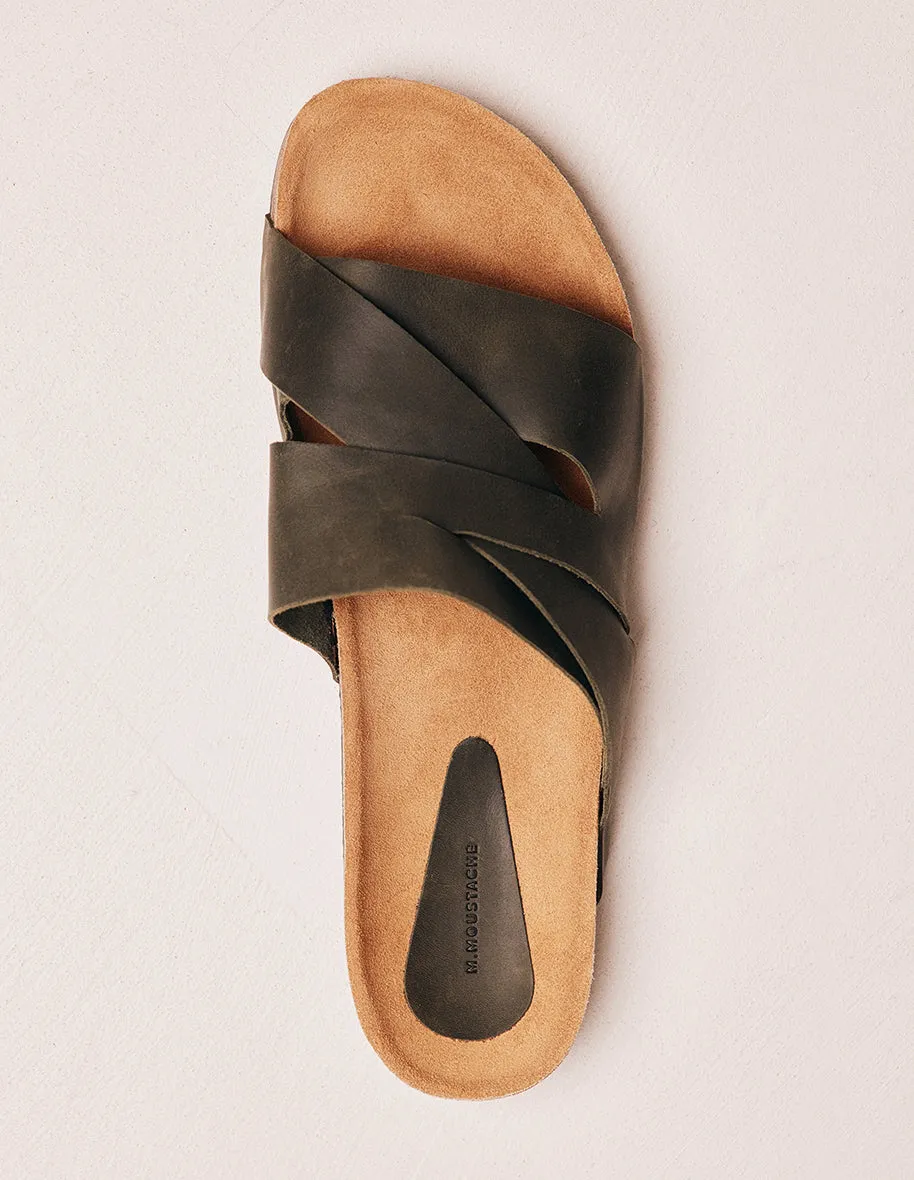 Mules Loic - Pull-up kaki