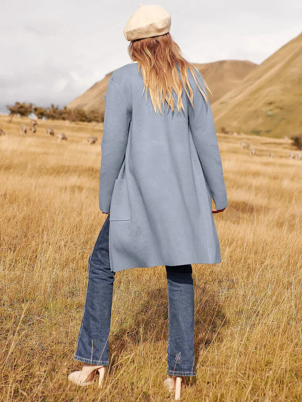 Nathalia | Femme Trench-coat à col élégant | Long