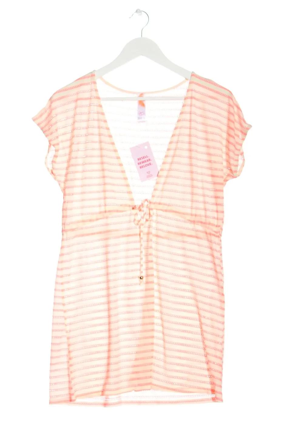 Ocean Club Tenue de plage blanc cassé-rose motif rayé style décontracté