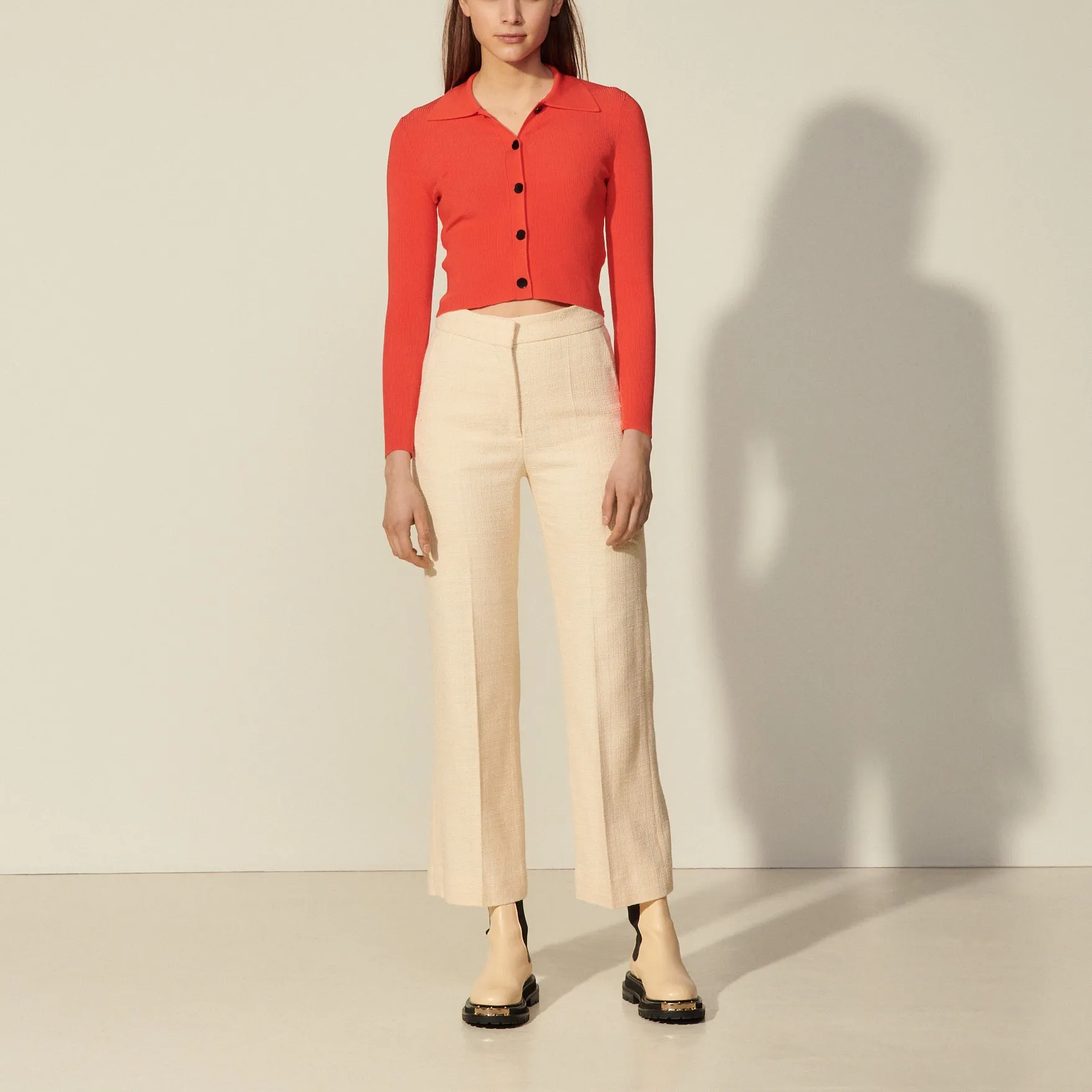 Pantalon en tweed
