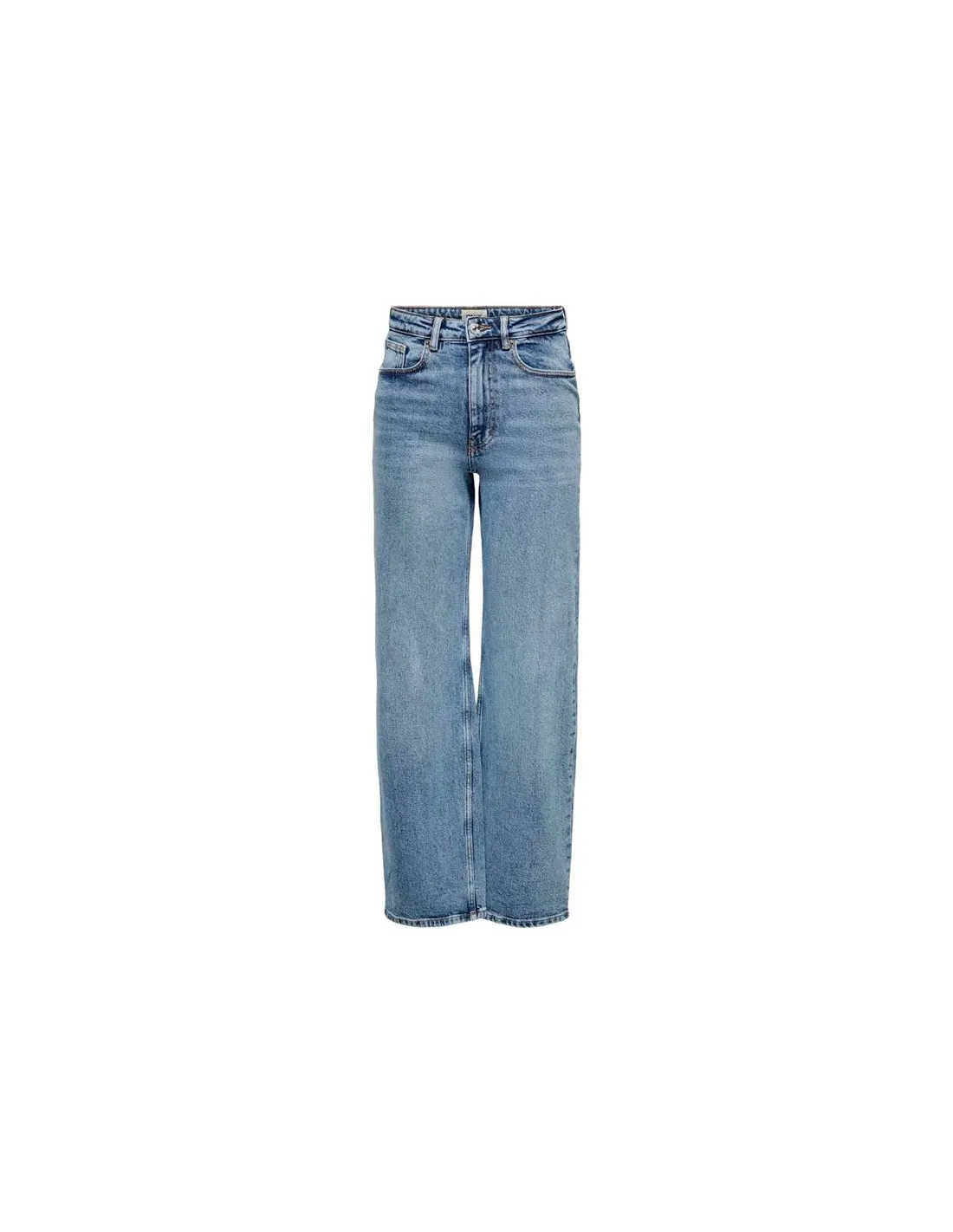Pantalon Only juicy Wide Leg Rea365 Bleu moyen Denim Femme