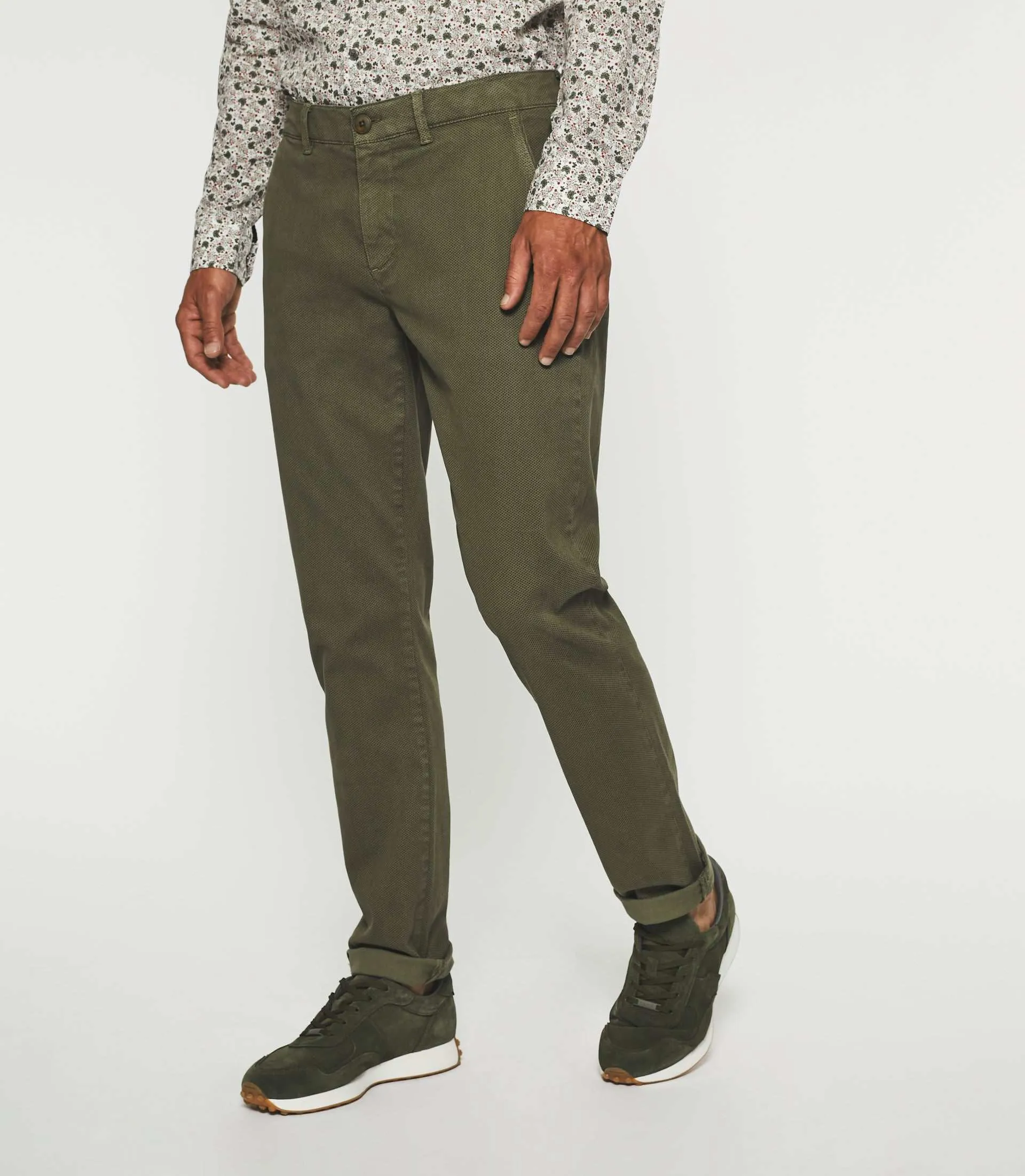 Pantalon slack slim kaki VITAMINE