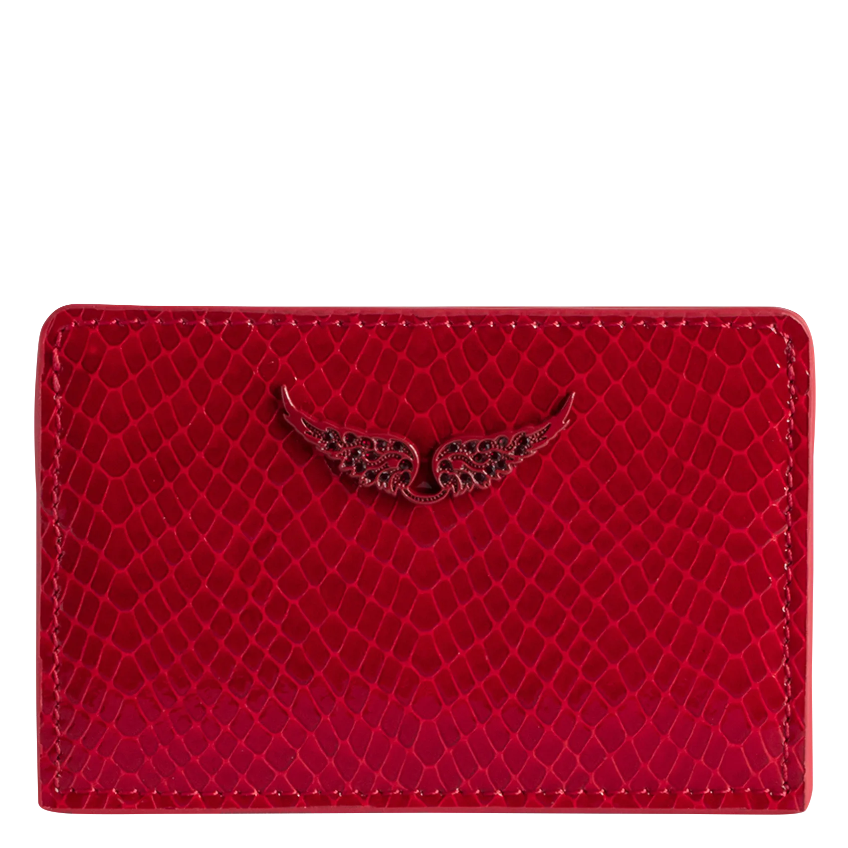 PORTE-CARTES EMBOSSé PYTHON EN CUIR ZV PASS - ZADIG&VOLTAIRE pour FEMME | Printemps