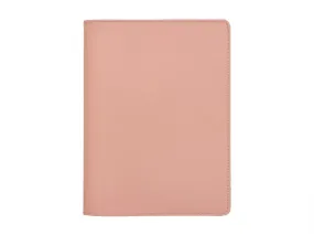 Protège cahier A4 en cuir rose