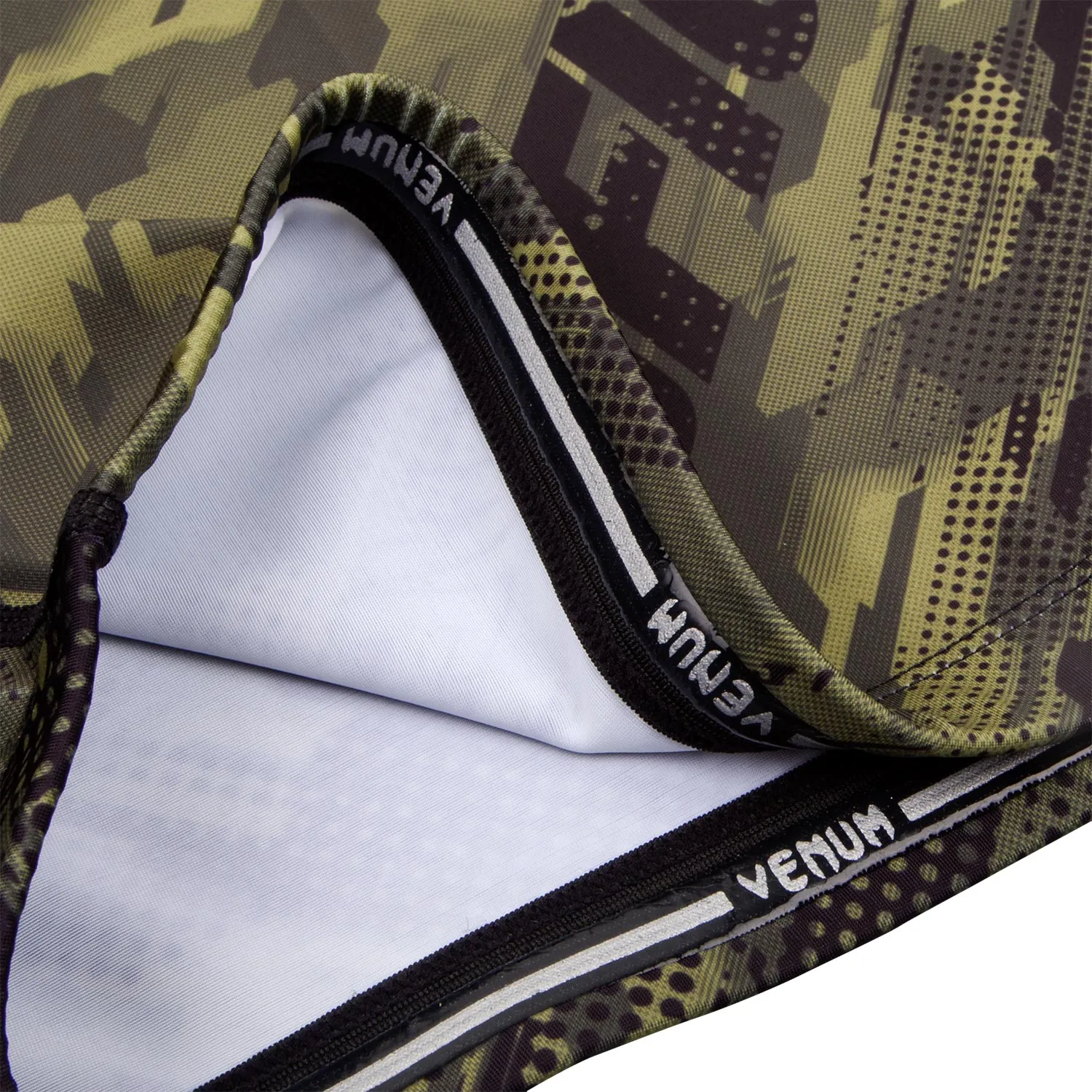 Rashguard Venum Tecmo Manches courtes - Kaki - Exclusivité