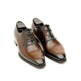 Richelieu à Plastron Caramel Foncé