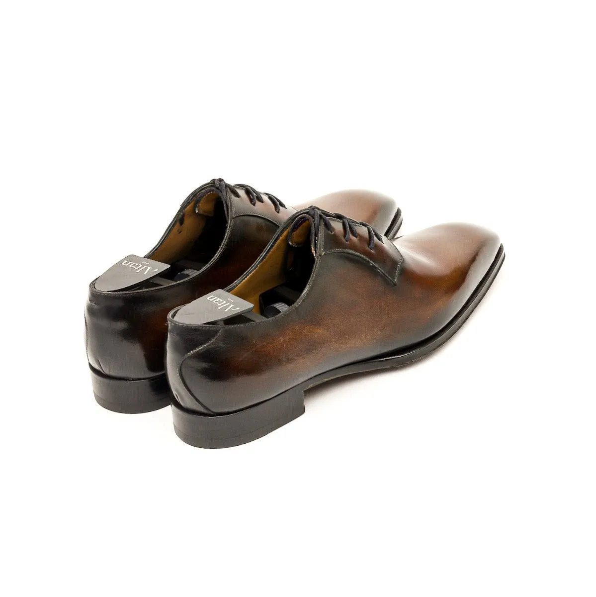 Richelieu à Plastron Caramel Foncé
