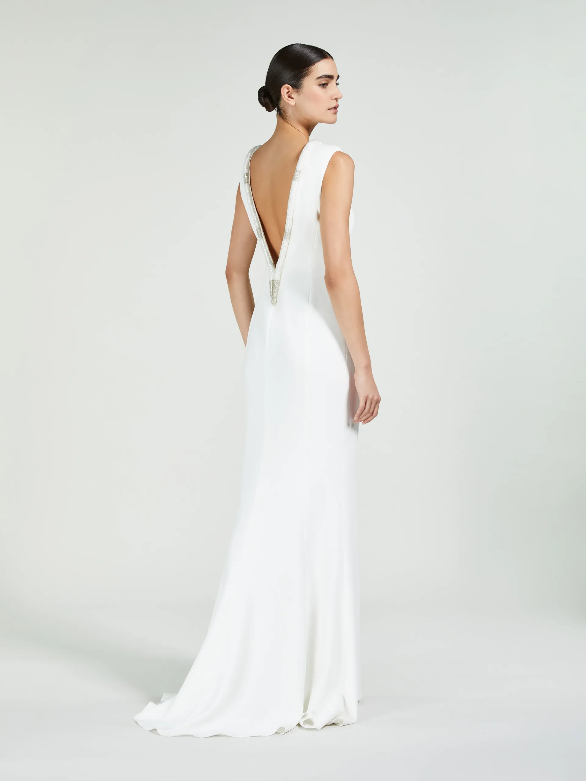 Robe longue en cady