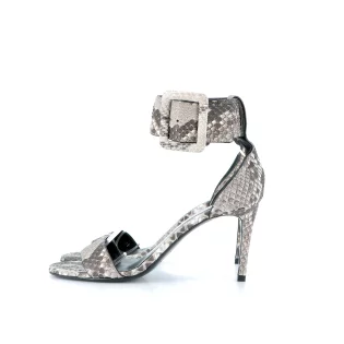 Sandales 38,5 Saint Laurent Python Marron