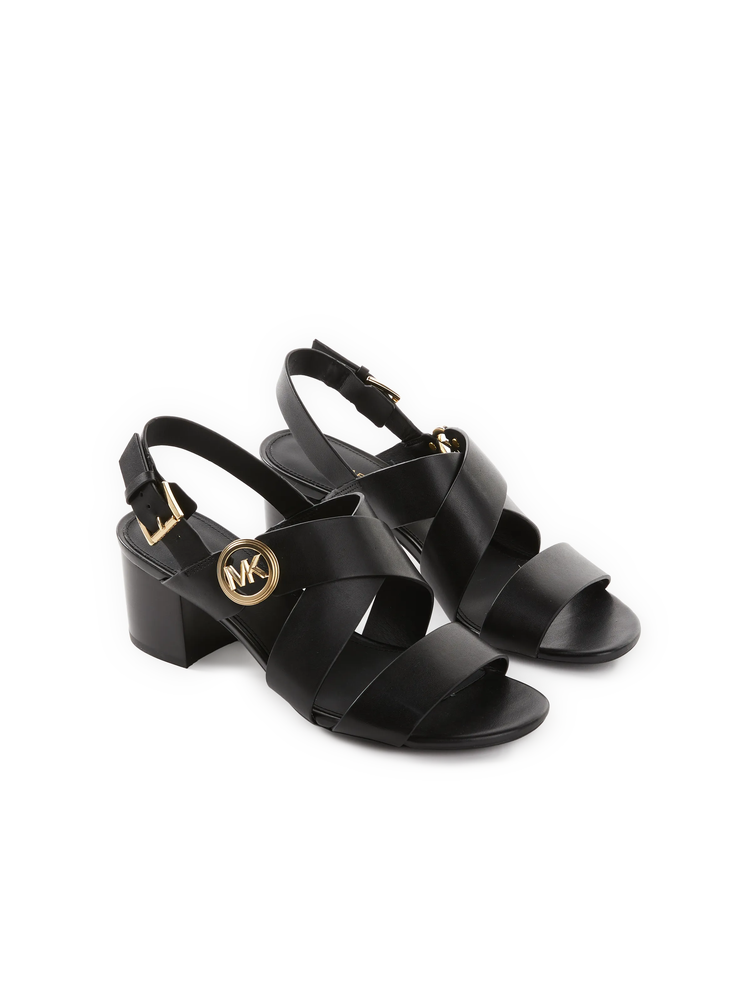SANDALES à TALON EN CUIR - MMK pour FEMME | Printemps